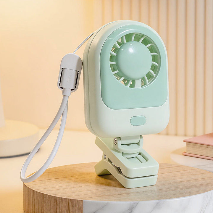 Stille usb-drevet klemmevifte for kontor og hjem. Bærbar, justerbar og perfekt for komfortabel kjøling.