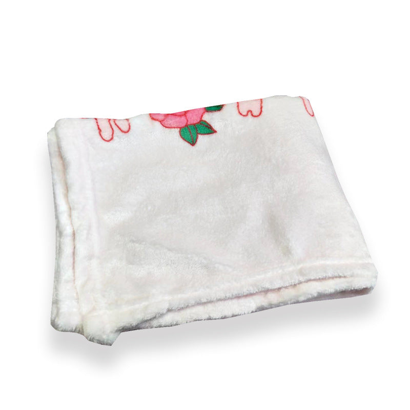 Varmt dame fleece-teppe med pent juledesign, perfekt for å holde varmen på kalde vinterkvelder.