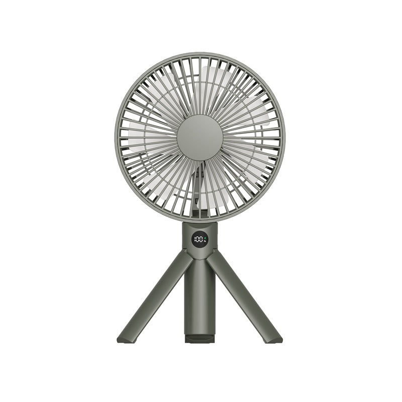 Reisevennlig bærbar vifte med digital kontroll, perfekt for kvinner som ønsker frisk luft og kjøling i sommer.