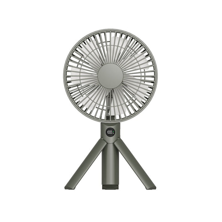 Reisevennlig bærbar vifte med digital kontroll, perfekt for kvinner som ønsker frisk luft og kjøling i sommer.
