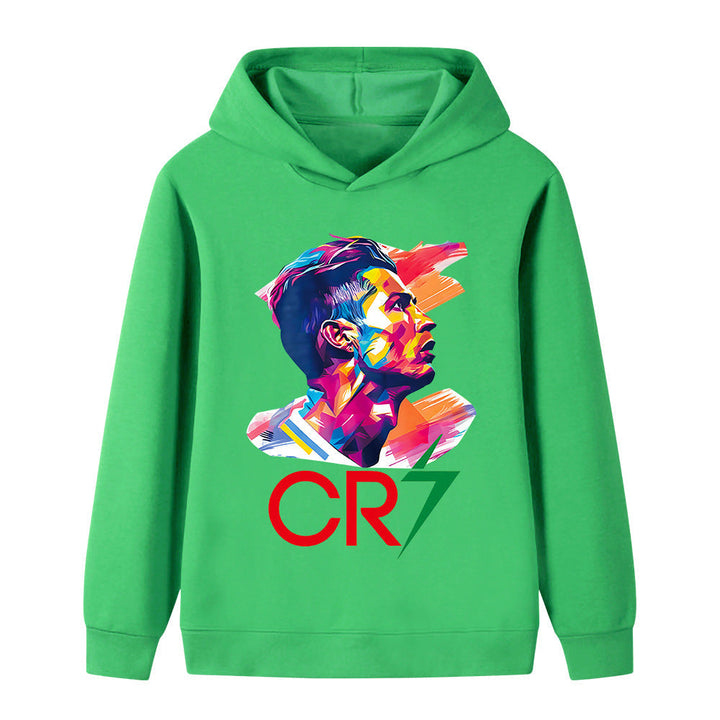 Gaveidé: Stilig fotball hoodie for barn. Populær genser til unge sportsinteresserte.