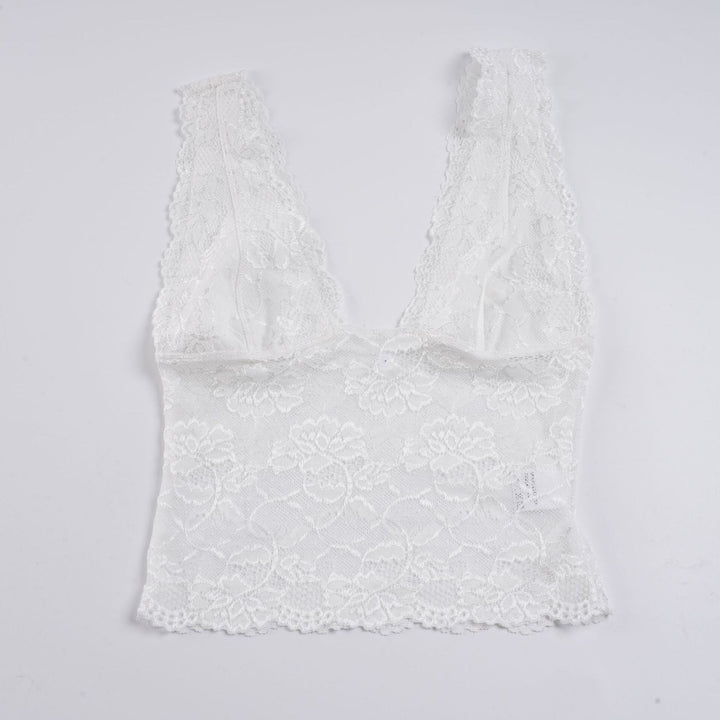 Festtopp for damer, elegant cami-topp med dyp V-hals. Perfekt for kveldsbruk og spesielle anledninger.