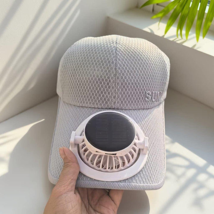 Multifunksjonell kjølende sportscaps, unisex design, med USB-oppladbar vifte for all slags vær.