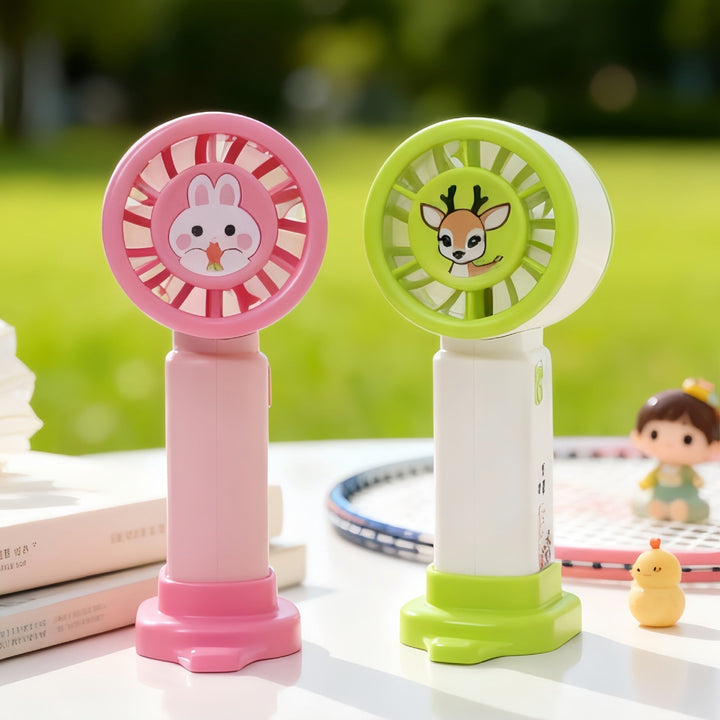 Søt panda håndvifte, bærbar og oppladbar USB-vifte for effektiv personlig kjøling om sommeren.