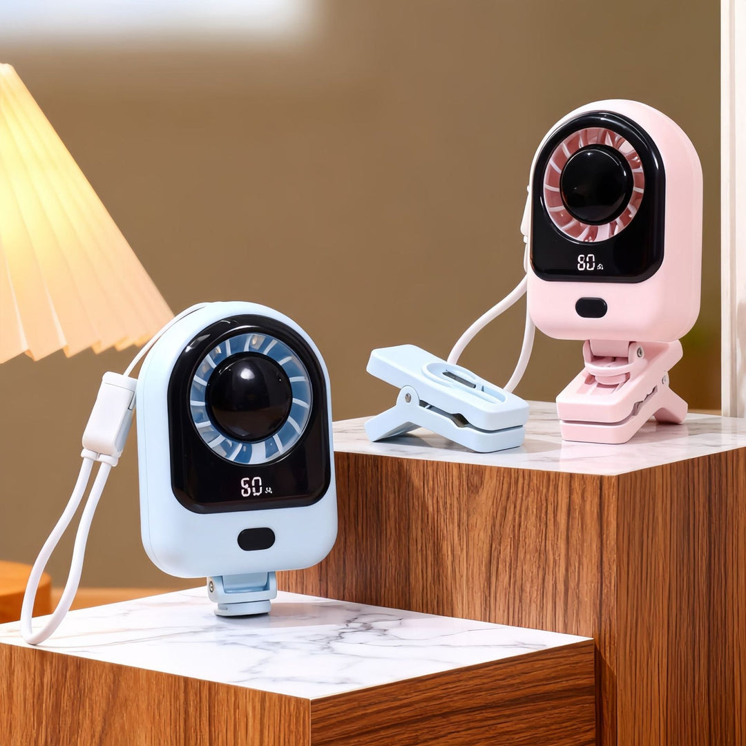 Elegant personlig vifte for kvinner, oppladbar USB-vifte. Perfekt for svalende bris hvor som helst, enkel i bruk.