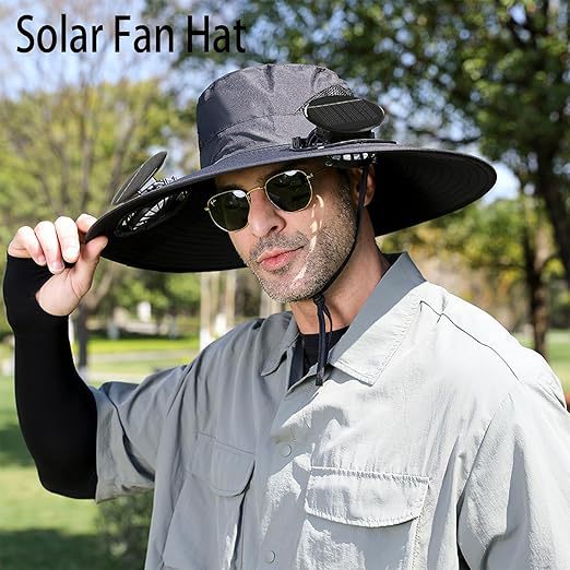 Unisex solhatt med bred brem, UV-beskyttelse og ventilasjon for sommeraktiviteter.