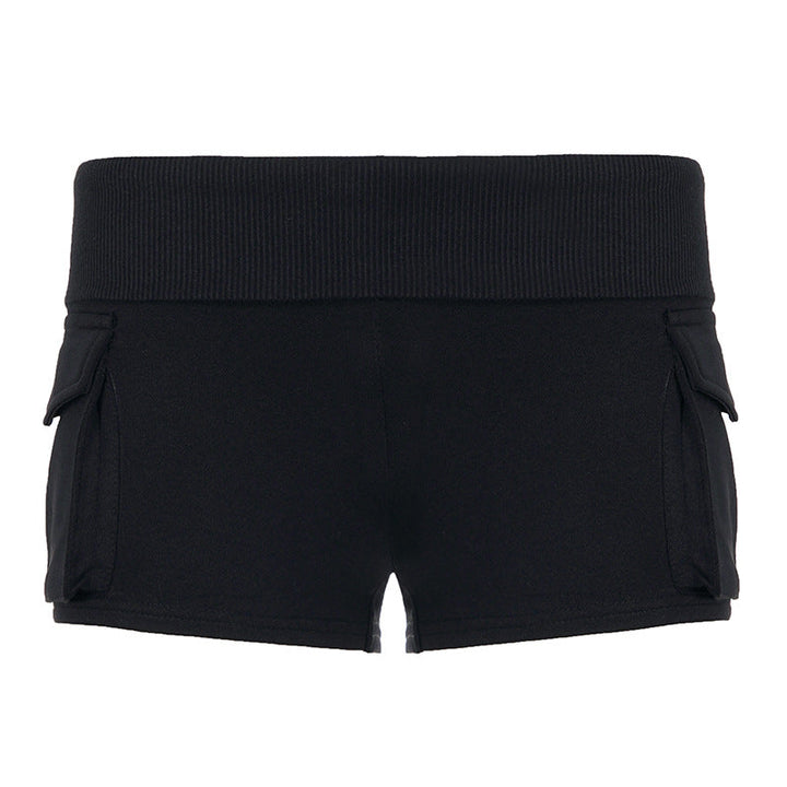 Stilige dame shorts i myk bomull, høy midje og lommer. Perfekt sommershorts for komfortabel fritid.