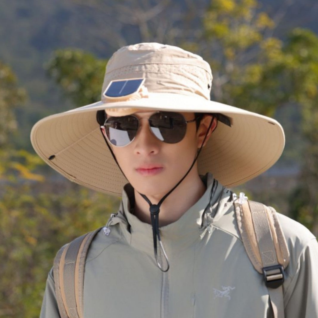 Unisex reisehatt, sammenleggbar og ventilert, perfekt for eventyr og ferier i solen.