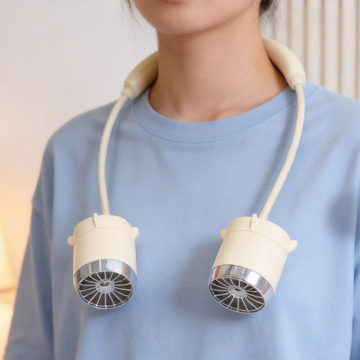 Håndfri bærbar nakkevifte for optimal komfort. Effektiv kjøling og ventilator for sommerbruk.