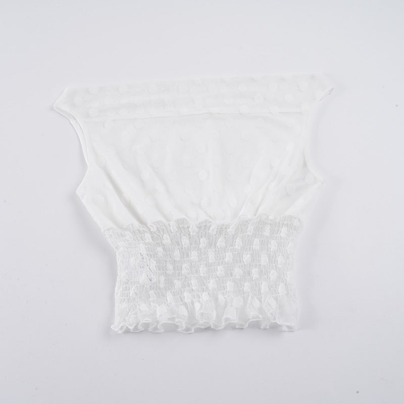 Allsidig volangtopp med asymmetrisk snitt, passer som elegant festtopp eller komfortabel hverdagsskjorte.