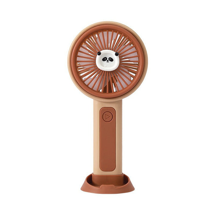 Søt dyredesign bærbar håndvifte med USB-lading for frisk luft. Perfekt liten vifte til sommeren.