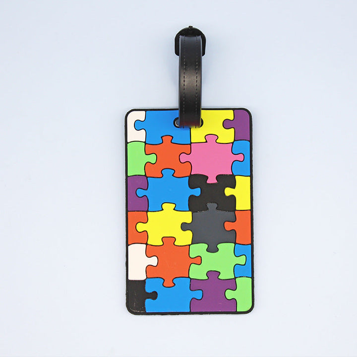 Dame koffertlapp med unikt design, robust og stilig koffertidentifikasjon for reisen.