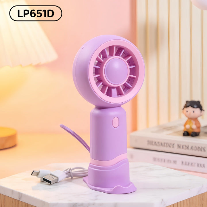 Få frisk luft med denne fleksible USB håndviften, perfekt for varme dager.