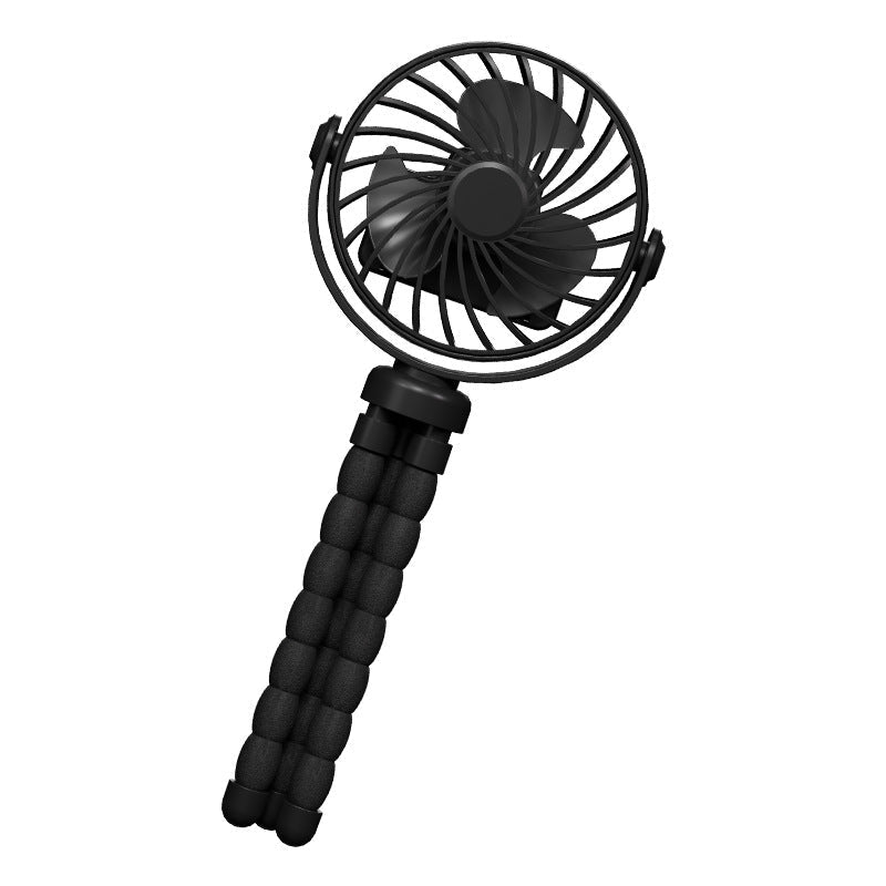 Kompakt hvit bærbar USB-vifte for kvinner. Perfekt for personlig kjøling på kontor, reise eller sommerbruk.