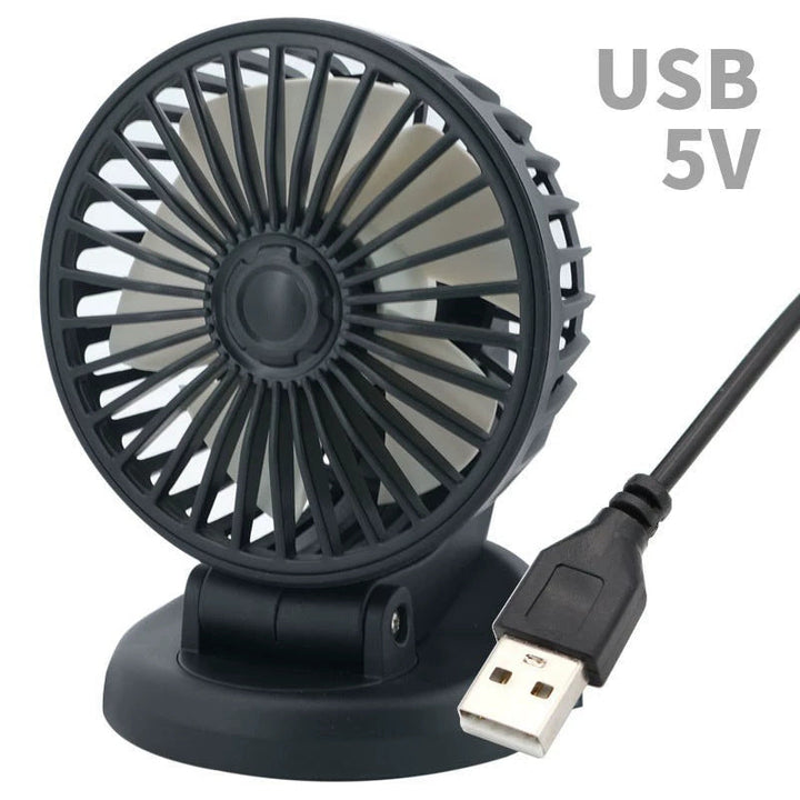 Universell USB-drevet bilvifte for alle kjøretøy. Gir behagelig kjøling og luftstrøm på lange bilturer.
