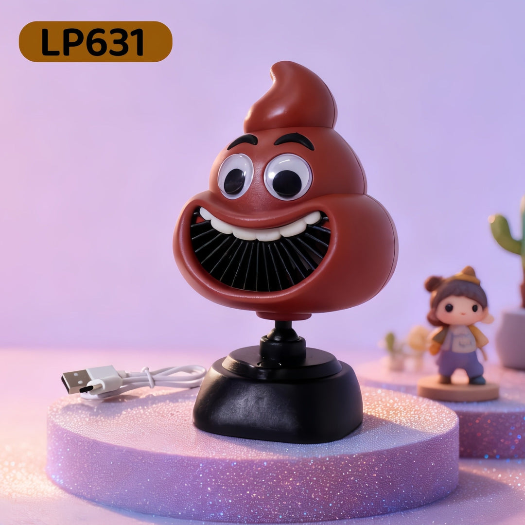 Stillegående USB-vifte, gir behagelig bris hjemme eller på kontoret. Praktisk mini-vifte.