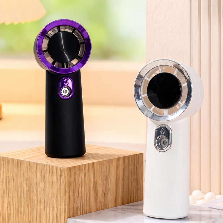 Oppladbar mini håndvifte med USB-lader, gir kjølig bris hvor som helst for kvinner.