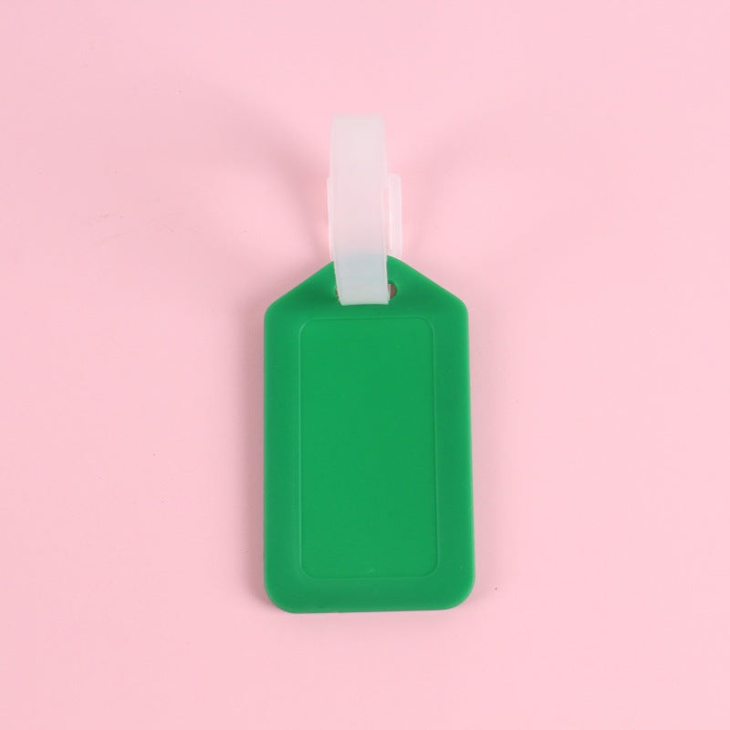 Sett med fargerike silikon bagasjelapper, perfekt for å organisere familiens reisebagasje, unisex.
