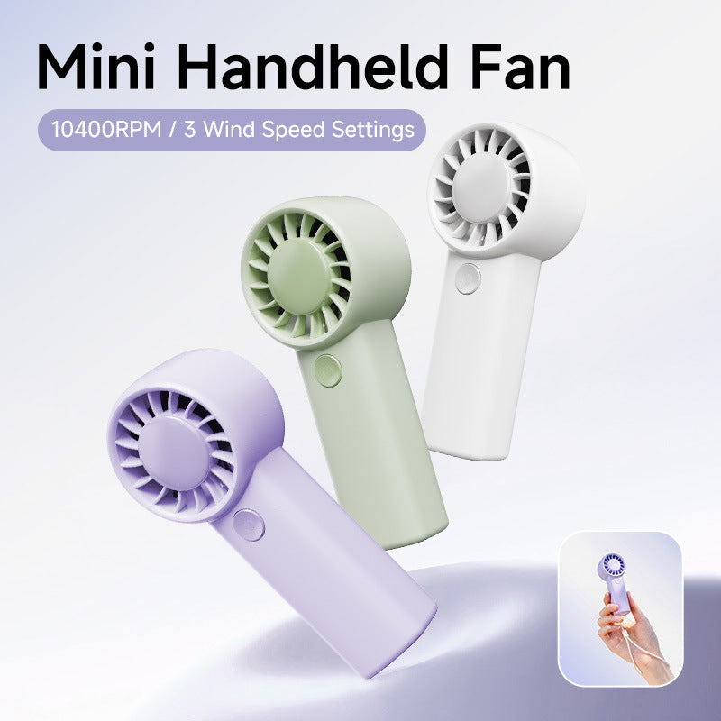 Dame bærbar USB mini-ventilator for personlig kjøling, ideell for kontor og reise om sommeren.
