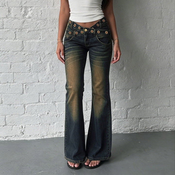 Trendy løse damejeans i blått, ideelle for casual fritidsbruk og maksimal komfort.