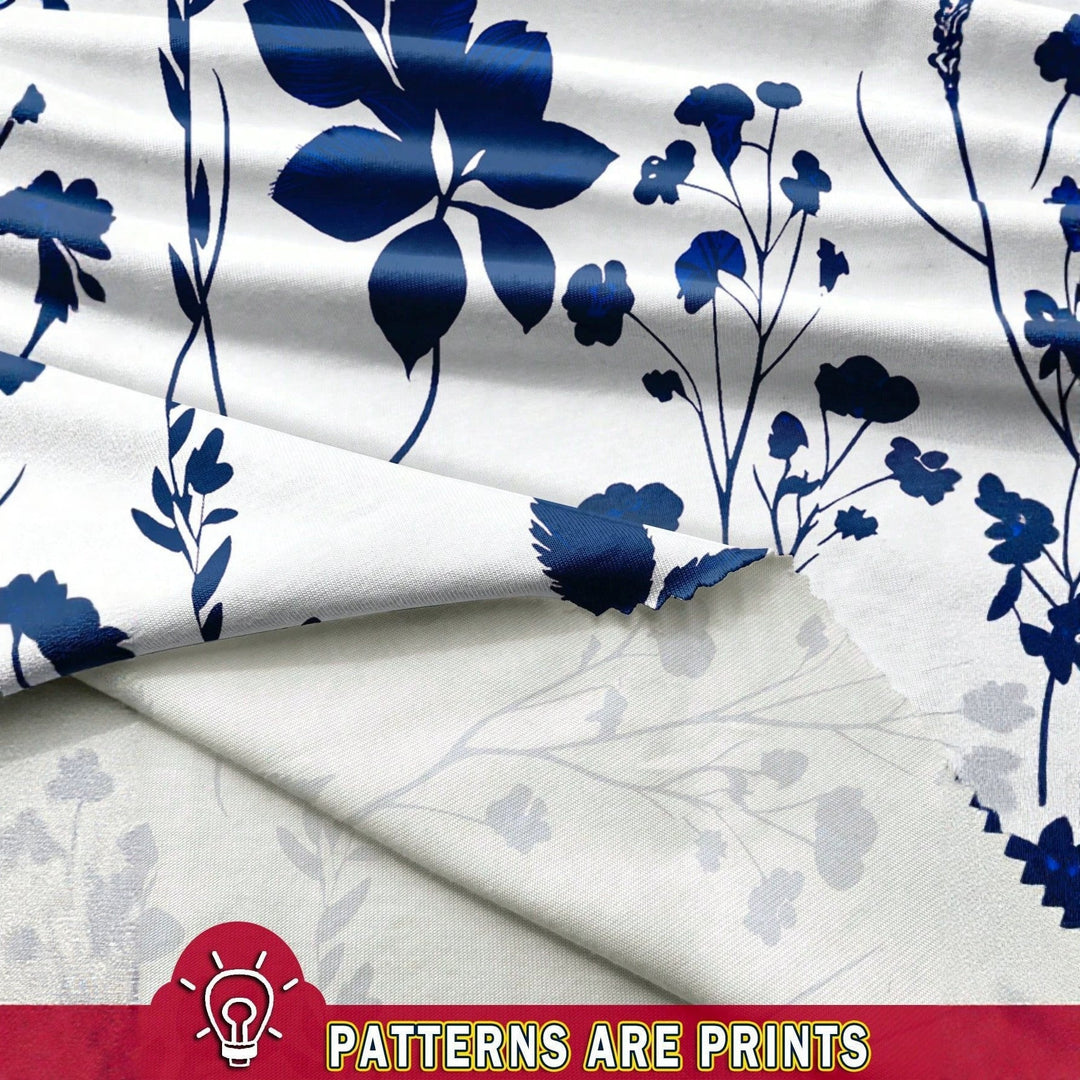 Lett og luftig damebluse, kortermet med vakkert blomsterprint. Mote for kvinner, ideell sommerbluse.