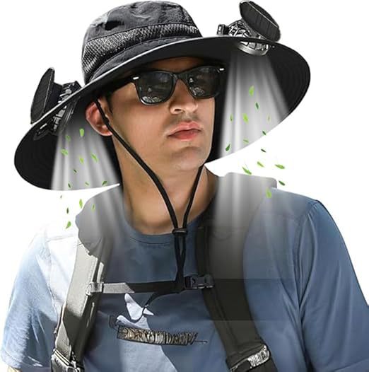 Unisex solhatt med bred brem, UV-beskyttelse og pustende stoff for hagearbeid og tur.