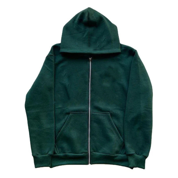 Trendy oversized hettegenserjakke med romslige lommer for damer. Stilfull vår-/høstjakke.