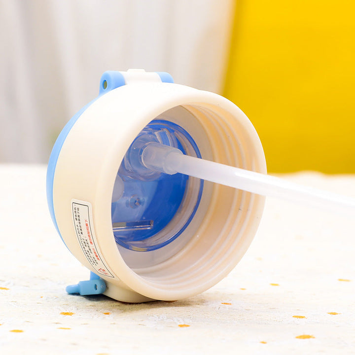 Miljøvennlig drikkeflaske 500ml med unikt kattedesign; perfekt gave til barn med praktisk stropp.
