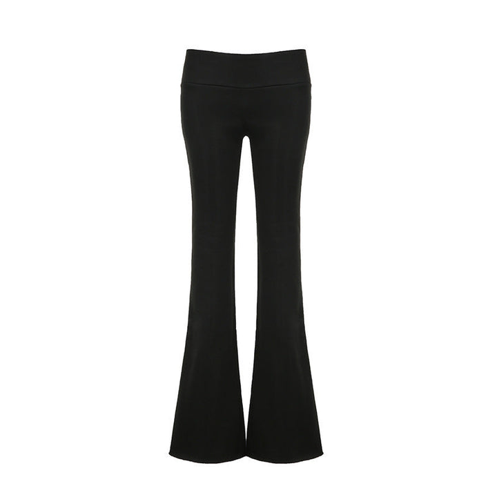 Myke og behagelige dameleggings med utslått ben, gir optimal komfort og stil for en avslappet hverdagsmote.