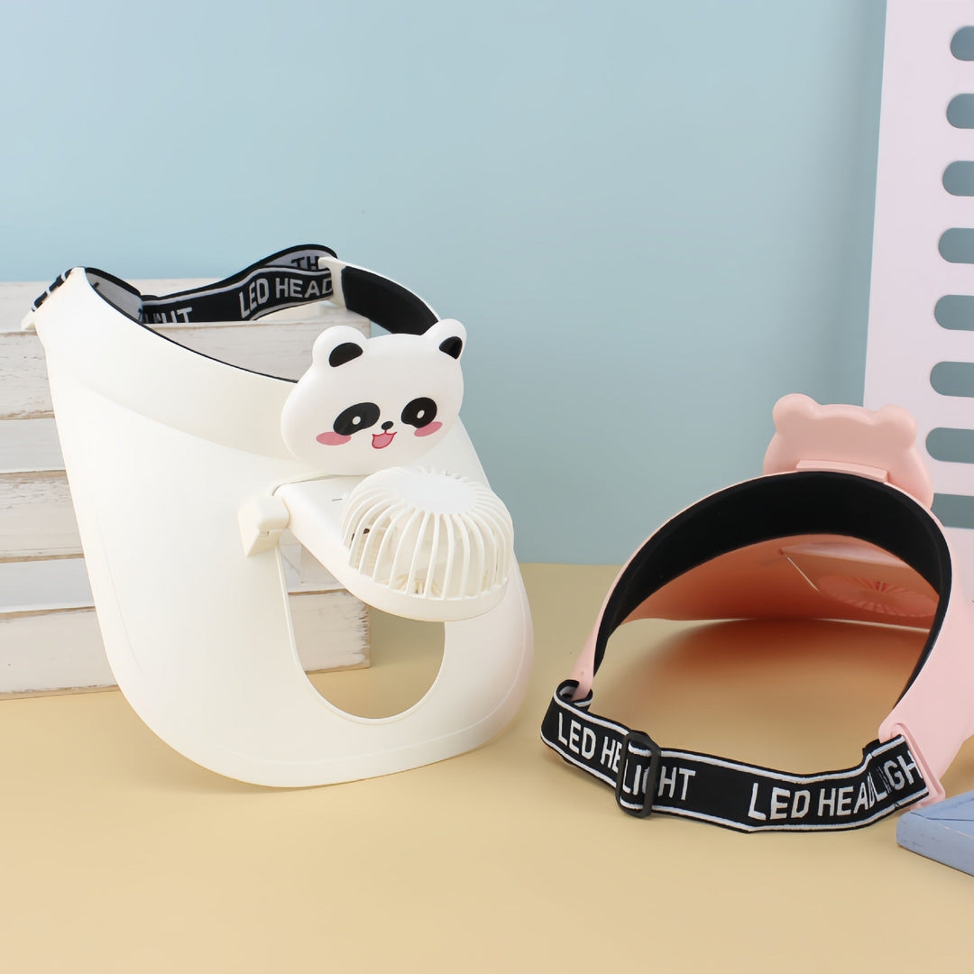 Unisex bærbar USB nakkevifte, fleksibel design for komfortabel personlig kjøling utendørs.