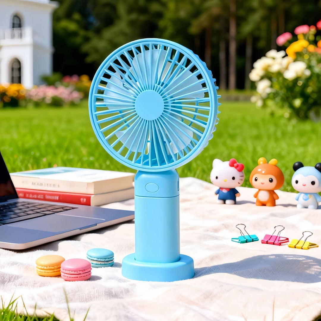 Liten og stillegående batterivifte; en kraftig personlig kjøleløsning for friluftsutstyr og varme dager.
