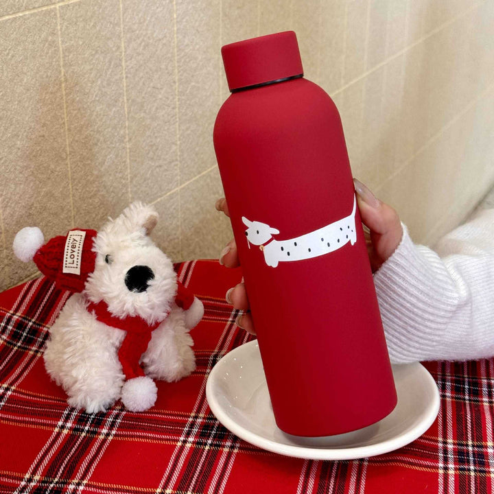 Miljøvennlig gjenbrukbar isolert drikkeflaske for dame, 500ml. Holder drikken perfekt temperert.