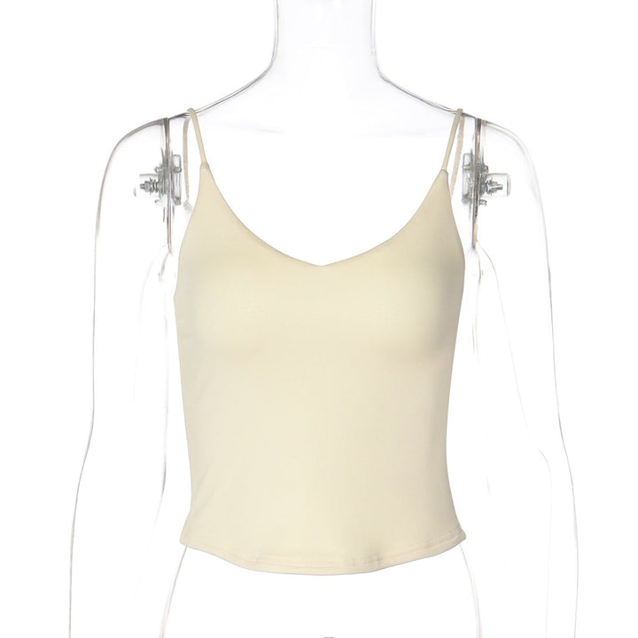 Dame tanktopp med justerbare stropper og firkantet hals. En perfekt sommer topp eller komfortabel sportstopp.