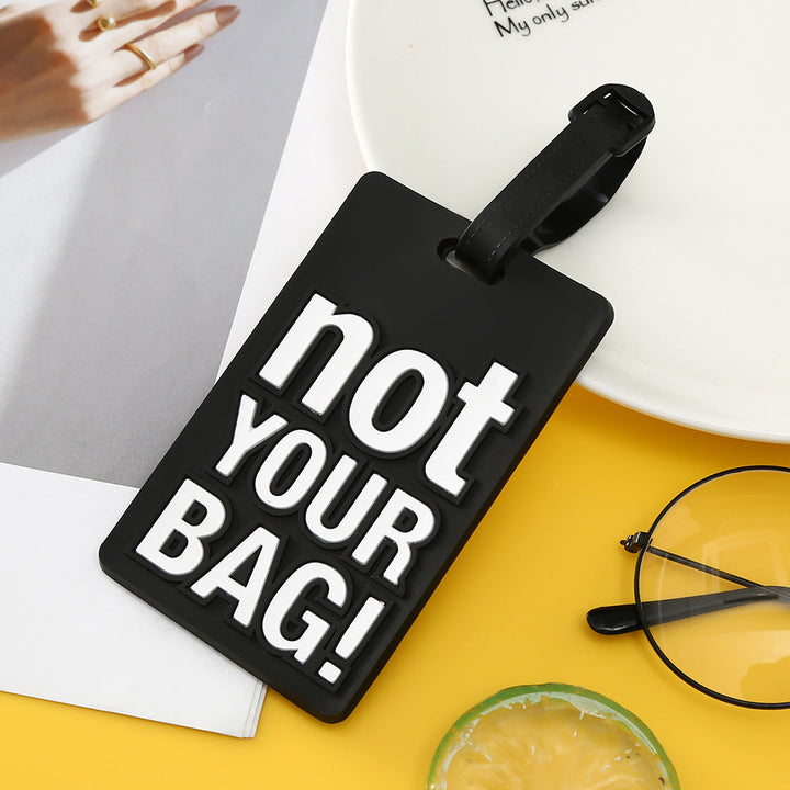 Elegant og minimalistisk silikon bagasjelapp. Smart identifikasjon for alle typer bagasje.