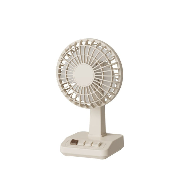 Liten og effektiv personlig vifte for sommer, perfekt for nattbord eller liten plass.
