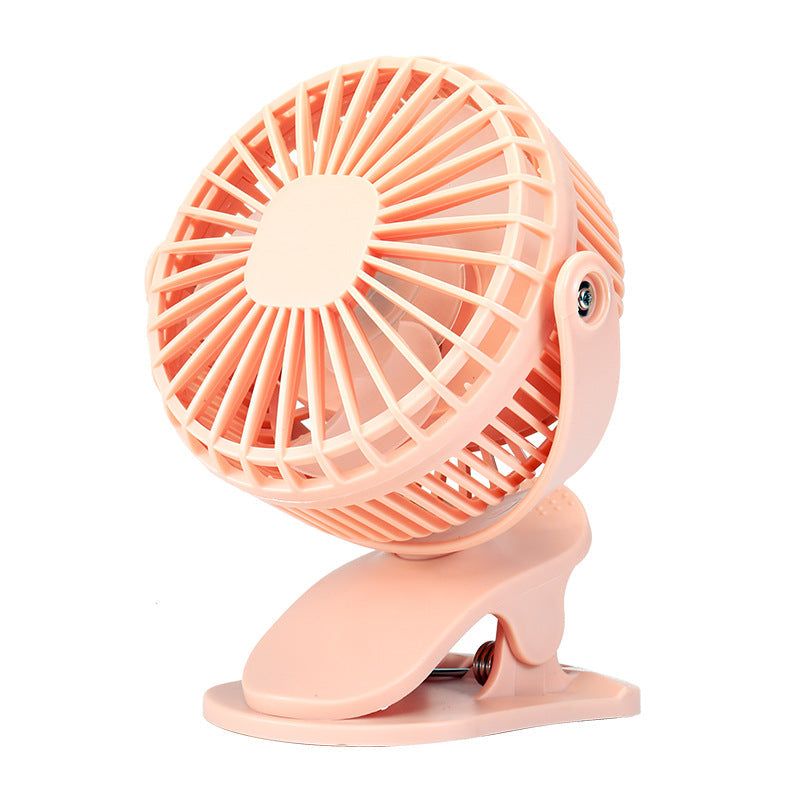 Hvit, oppladbar minivifte med USB. Perfekt for skrivebord, hjemme eller på reise, gir frisk luft.