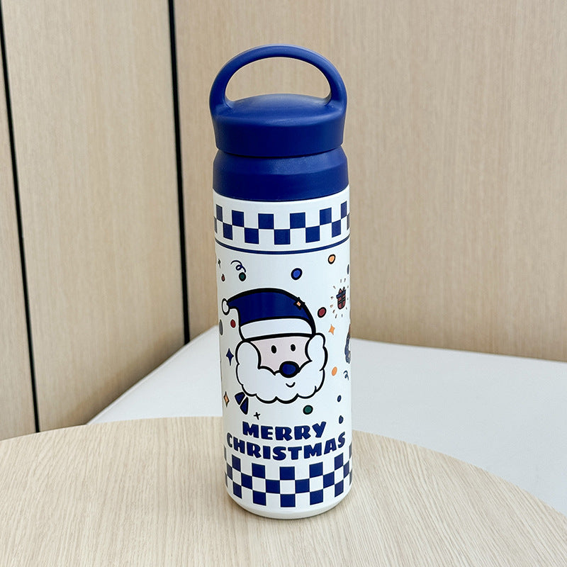 Miljøvennlig 500ml dame drikkeflaske i rustfritt stål, holder drikken varm i timer.