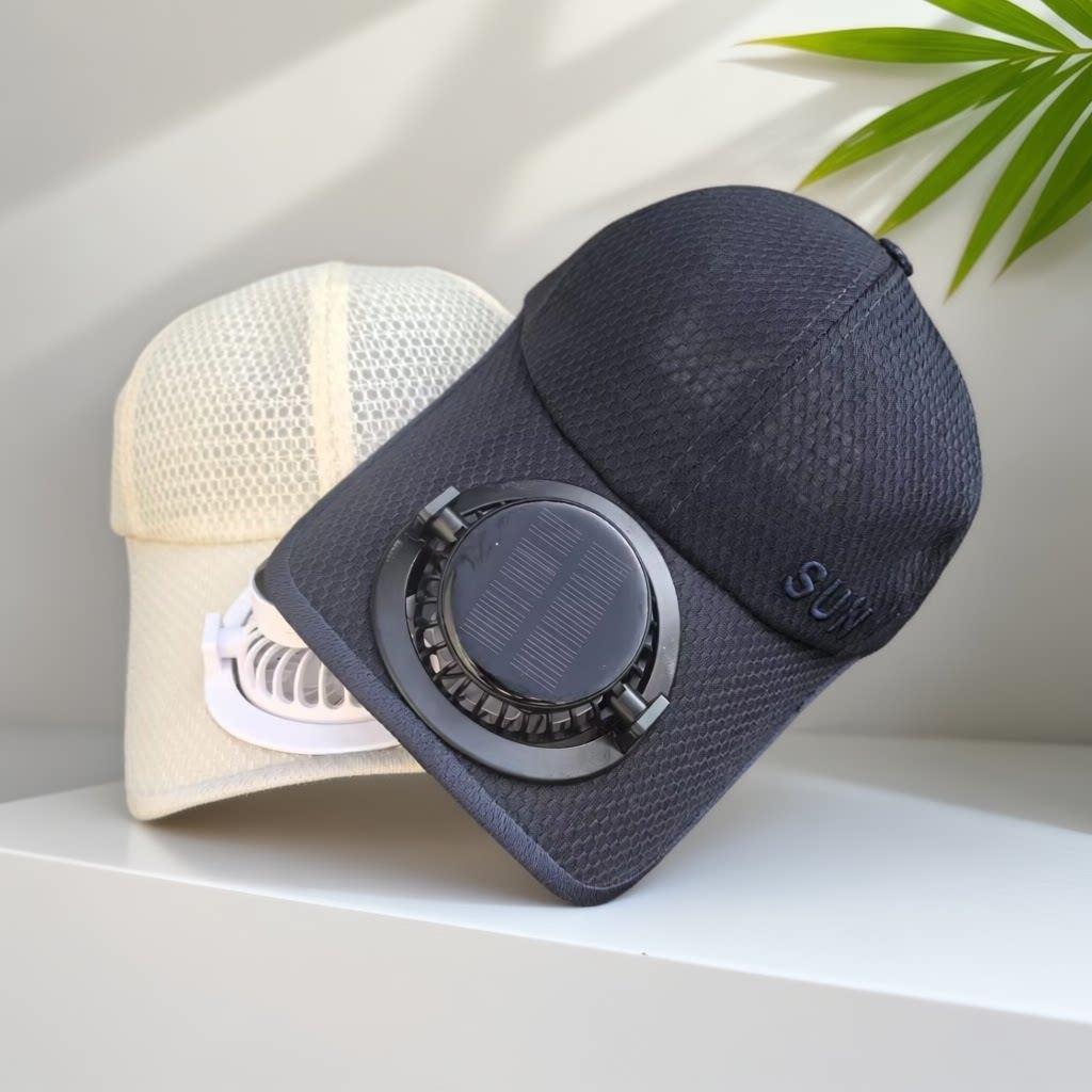 Ventilert kjølende caps for menn og kvinner, perfekt for solbeskyttelse utendørs med innebygd vifte.