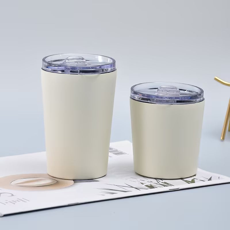 Dame Termokopp Rosa med ergonomisk håndtak og lekkasjesikkert lokk for kaffe og te.