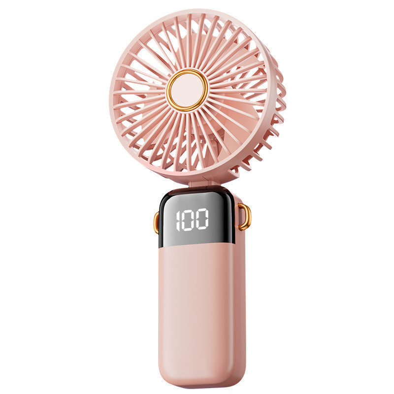 Lettvekt rosa mini-vifte, ideell for damer som trenger personlig kjøling. Praktisk bærbar USB-vifte for varme dager.