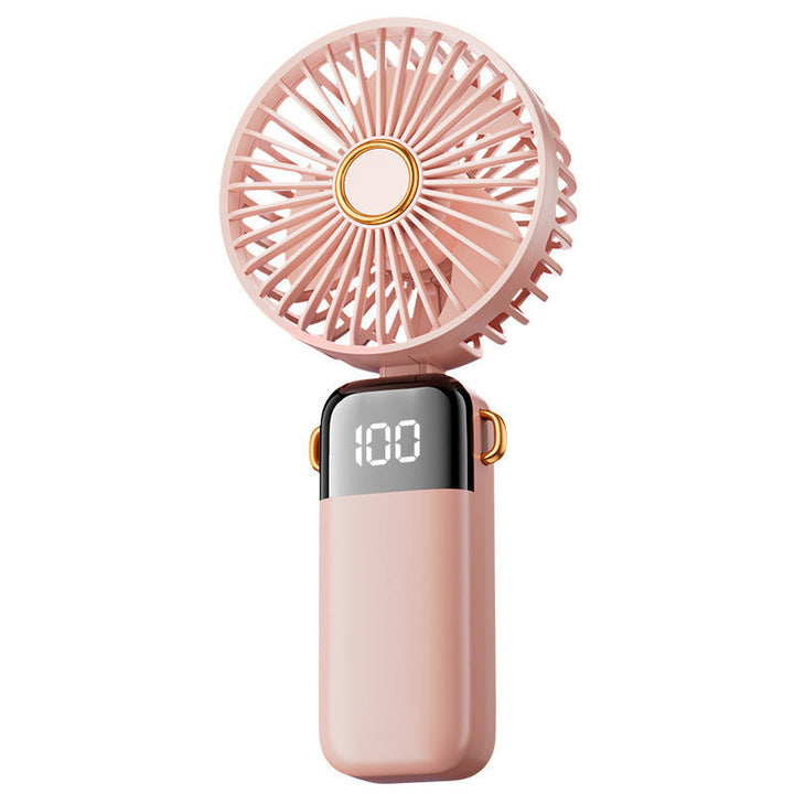 Lettvekt rosa mini-vifte, ideell for damer som trenger personlig kjøling. Praktisk bærbar USB-vifte for varme dager.