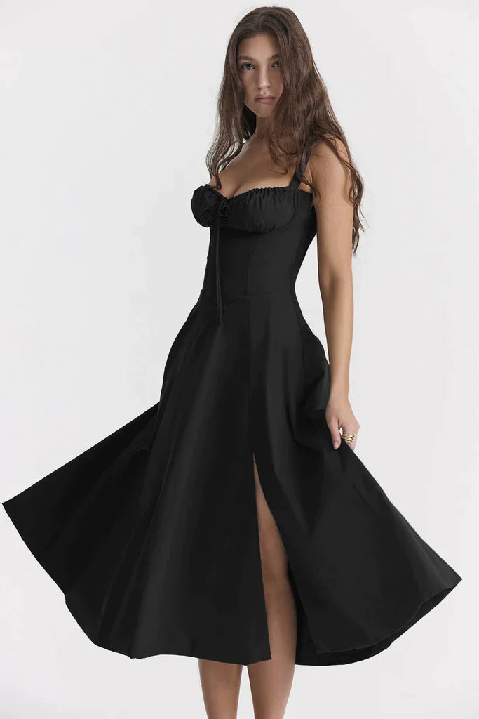 Blomsterkjole for kvinner, elegant og liv-formende, passer til både fest og hverdag.