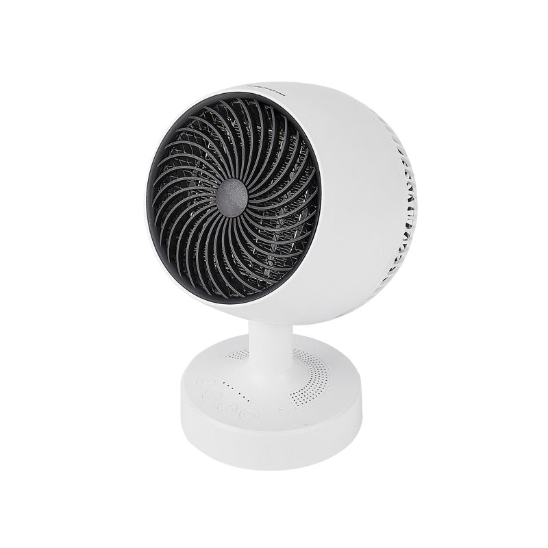 Hvit kompakt bordvifte for frisk luft til hjem & kontor. Stillegående mini vifte, perfekt for sommer kjøling.