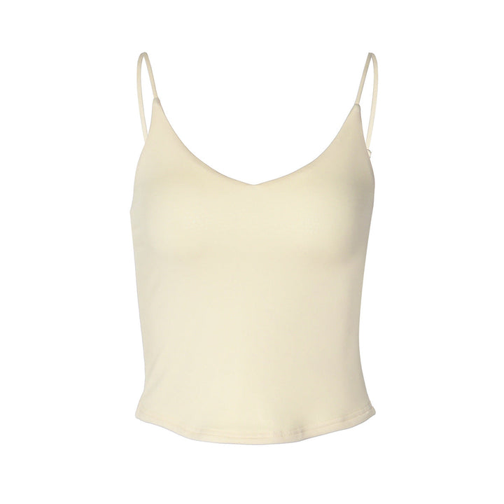 Stilren dame tanktopp med firkantet hals, justerbare stropper. Flott for både sport og avslappet fritid.