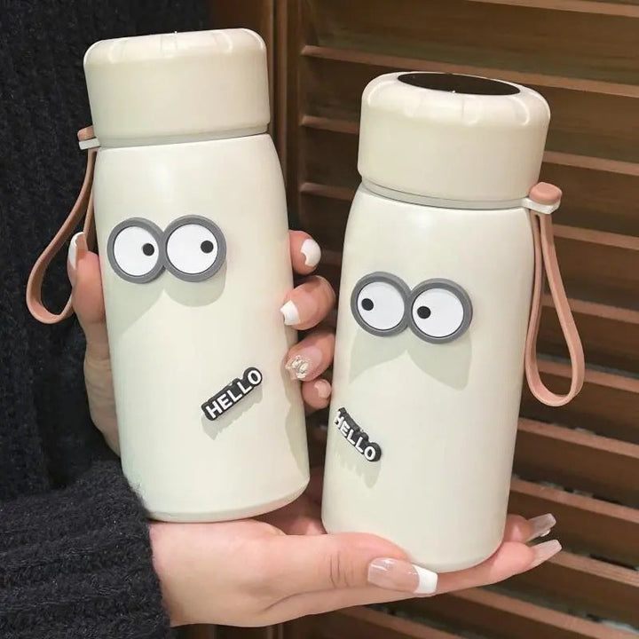 Ergonomisk morsom vannflaske i BPA-fritt materiale. Dobbeltvegget isolert drikkeflaske, 400ml, for aktive damer.
