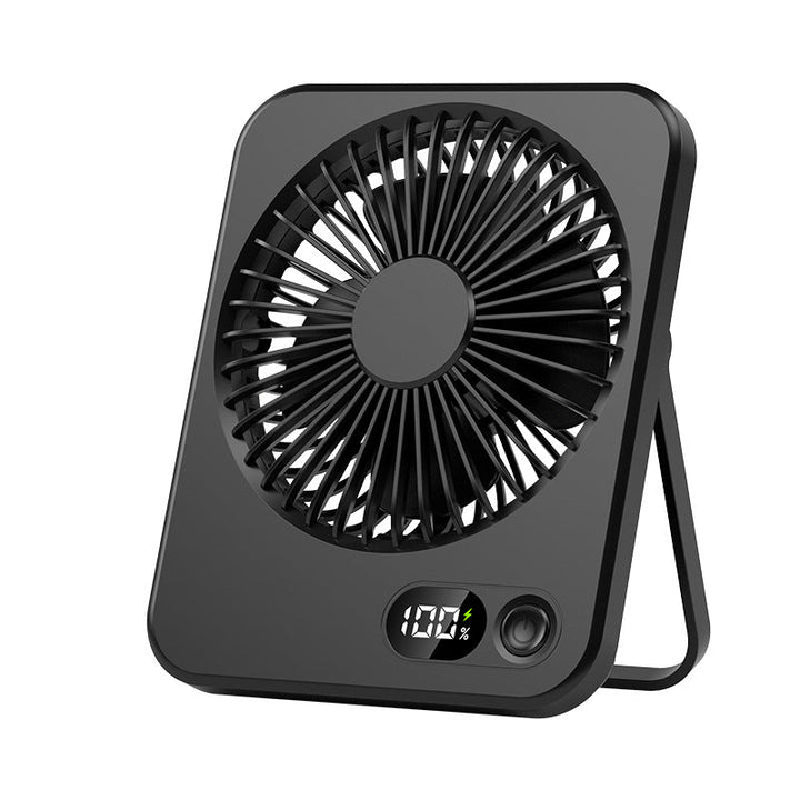 Kompakt USB-bordvifte med justerbart hode, gir energibesparende komfort på jobb eller hjemme.