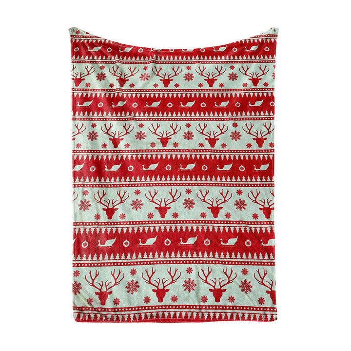 Julepledd i mikrofiber med juletre og gaver, perfekt for hjemmeinnredning, koselig jul og vinterdekorasjon.