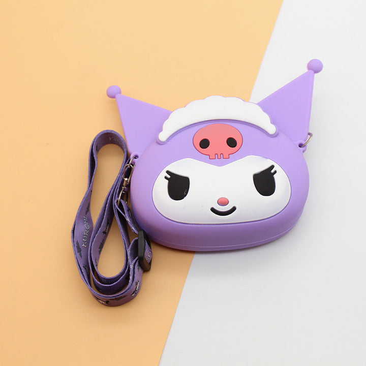 Unik og trendy silikon skulderveske med lekent tegneseriedesign. Perfekt damemote tilbehør og veske.