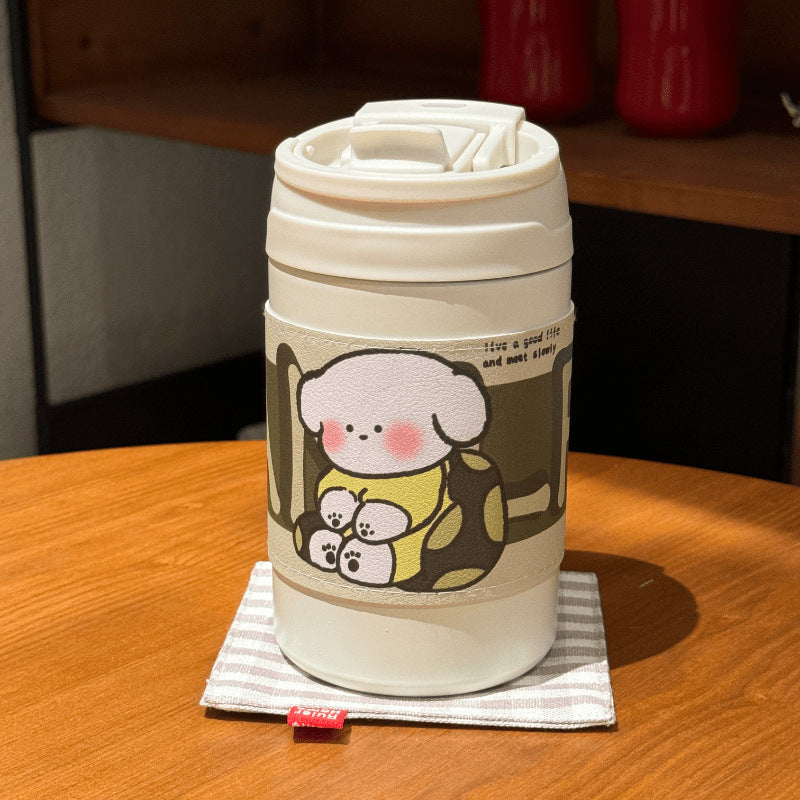 Isolert kaffekopp i rustfritt stål, 500 ml. Slitesterk og hygienisk for din daglige drikke. [[lstfy-media:9]]