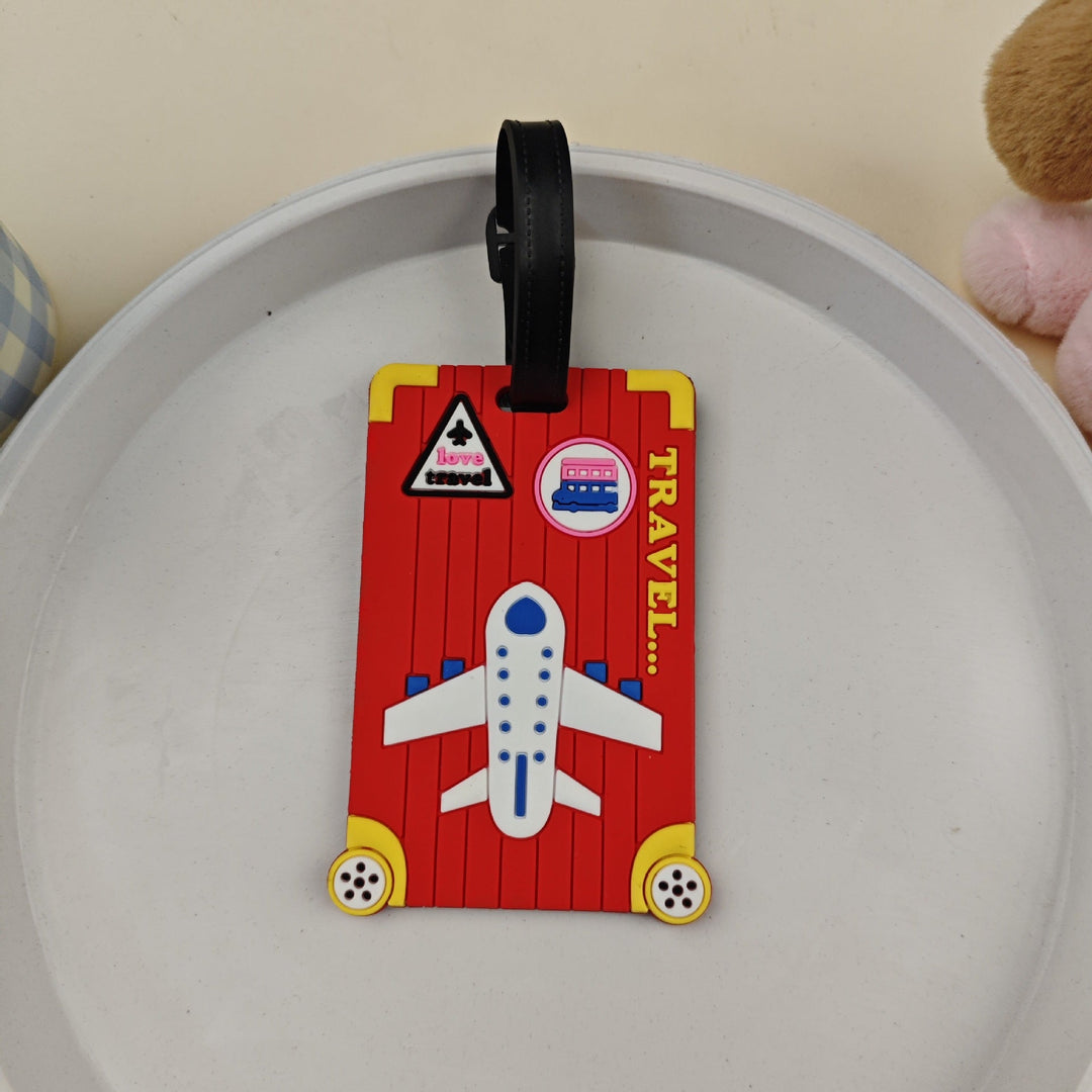 Praktisk og morsom bagasjetag med flydesign; et must-have reiseprodukt for hyppige reisende.